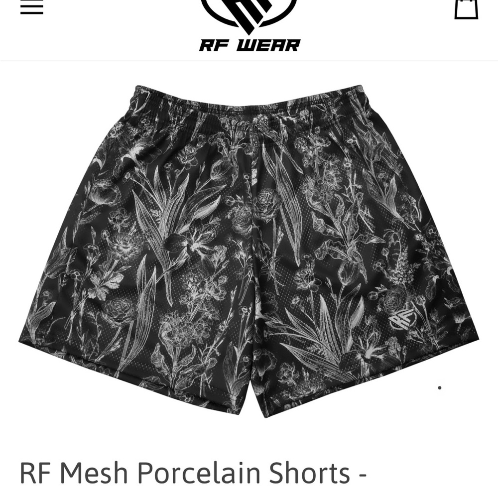 RF Wear Mesh Porcelain Black Shorts L